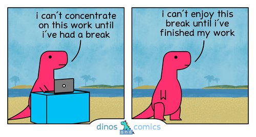 Dino work-break meme